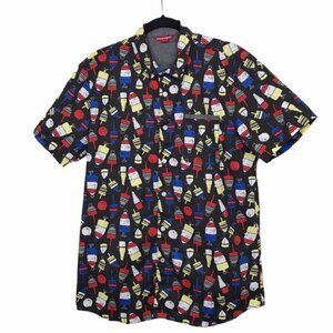 Union Bay Black Printed Short Sleeve Shirt